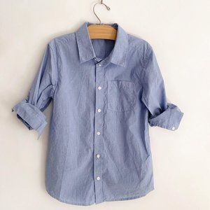 H&M Pinstripe L/S Button Down Shirt, 9-10y